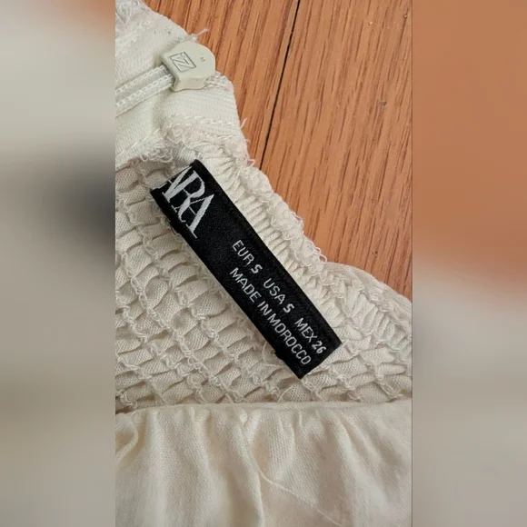 Zara Off-White Textured Knit Top - Picture 2 of 5